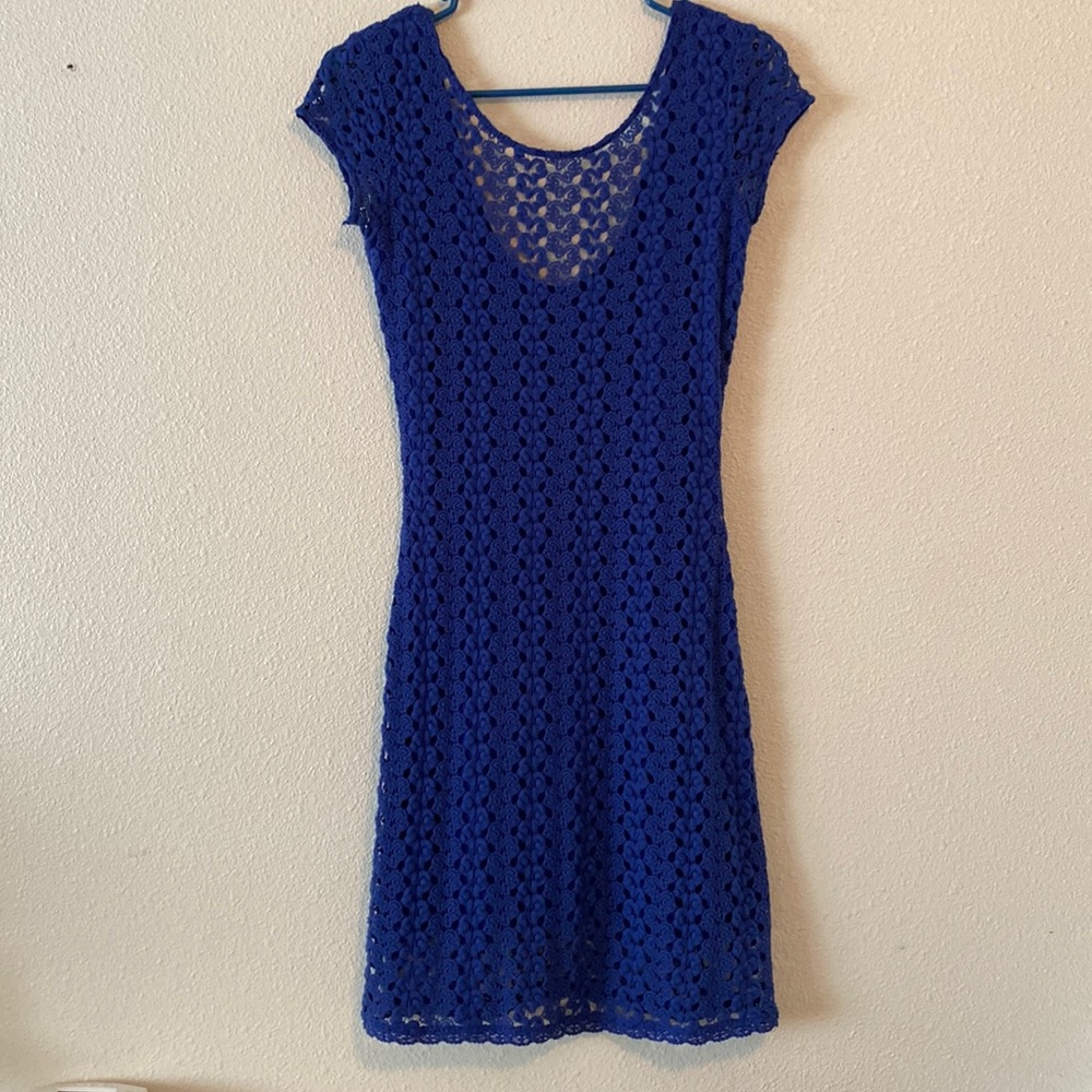 Free People blue dress with liner.